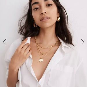 Madewell toggle chain necklace set